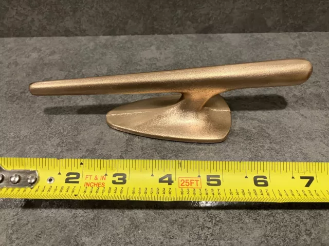 Vintage Brass Wooden Boat Deck Cleat COOL
