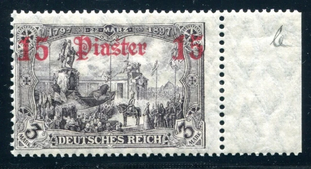 DEUTSCHE KOLONIEN TÜRKEI 1905 46 ** POSTFRISCH sehr SCHÖN (G0912