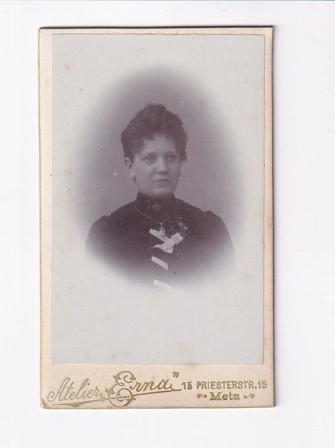 CDV Foto Damenportrait - Metz um 1900
