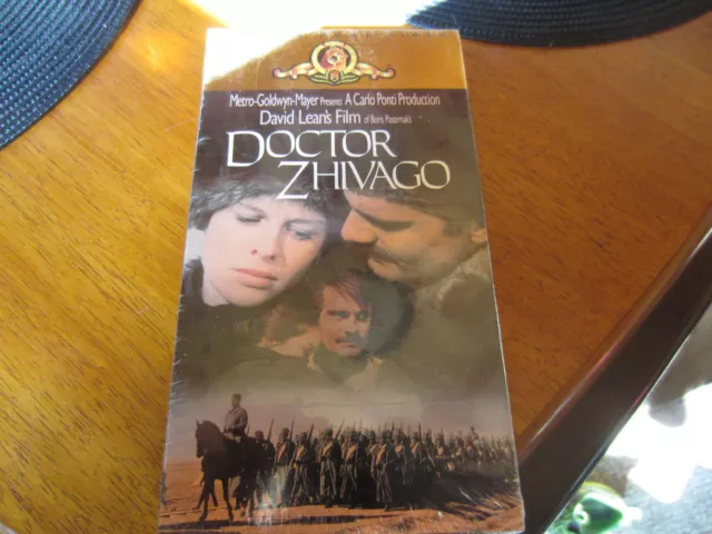 Doctor Zhivago VHS Tape 2 tapes Brand New Factory Sealed Gold Top