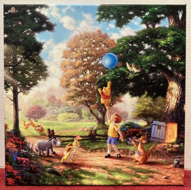 Thomas Kinkade Disney Winnie the Pooh Wrapped Canvas