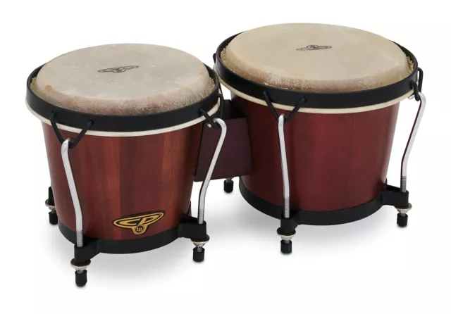 Bongos LP Latin Percussion CP Traditional Handtrommel Dark Wood Eiche AKZEPTABEL