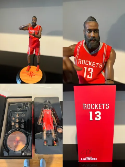 James Harden 1/6 30m Action Figure NBA Rockets Collectible w/ Accessories & Box