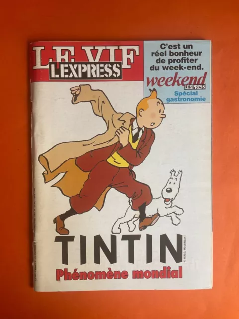Revue Le Vif L’expresse Tintin Phénomène Mondial Hergé Moulinsart Tbe