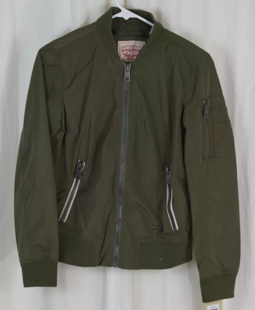 Levi's Women's Melanie Bomber Jacket Army Green Size XS