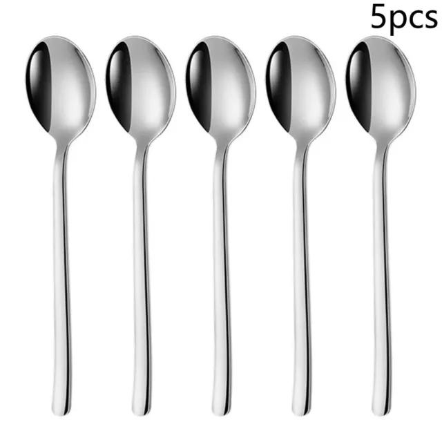 Stainless Steel Rice Soup Spoon 5PC Korean Style Rice Spoons Multi Use Spoon UK