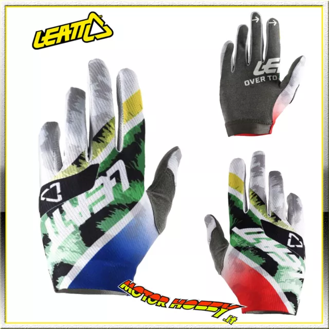 Guanto Glove Cross Enduro Quad Leatt Gpx 1.5 Gripr Leopard Taglia M