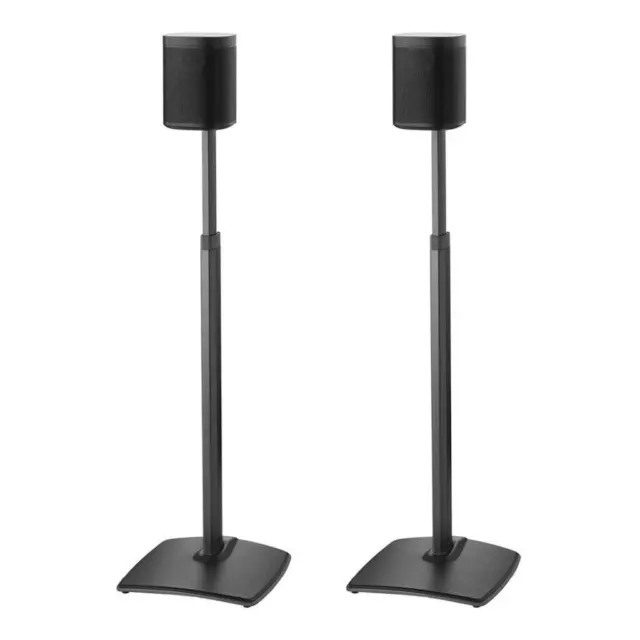 Pair of Sanus Adjustable Speaker Stands For Sonos One, SL & Play (WSSA1-B2)