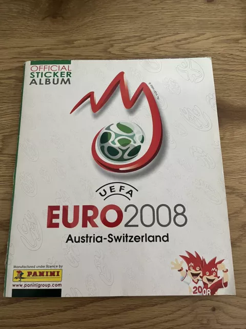 Panini Fussball Sticker Album Euro 2008 Komplett EM 08 Vollständig