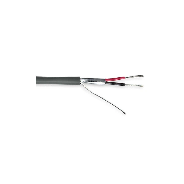 GENERAL CABLE C0431A.41.10 Data Cable,2 Wire,Gray,1000ft