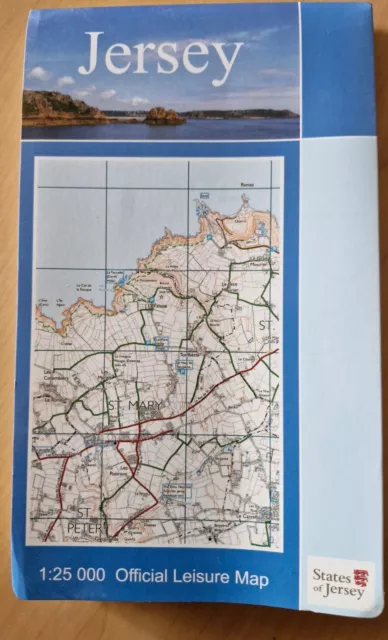 2017 Jersey Official Leisure Map- Hardly Used/Like New - Free P&P!!