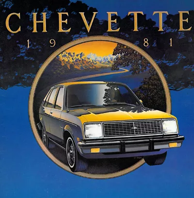 1981 Chevrolet Chevette 12-page Original Dealer Sales Brochure Catalog - Chevy