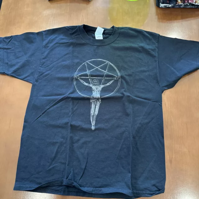 Vintage 2000s Pentagram Band Tee Metal Size XL O.S.F