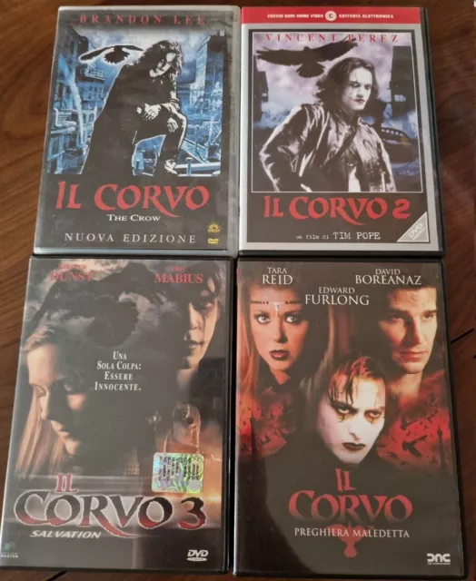 Il corvo - Tutti i 4 film in dvd originali, versione italiana fuori catalogo