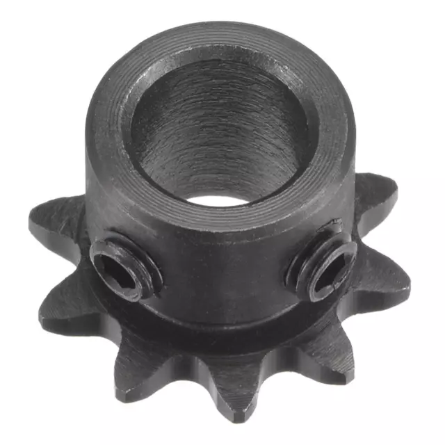 10 Teeth Sprocket 1/4" Pitch, 10mm Bore Carbon Steel with Setscrew