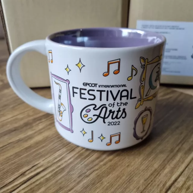 Disney Parks Epcot Festival Of The Arts 2022 Figment Portrait Coffee Mug - BNIB