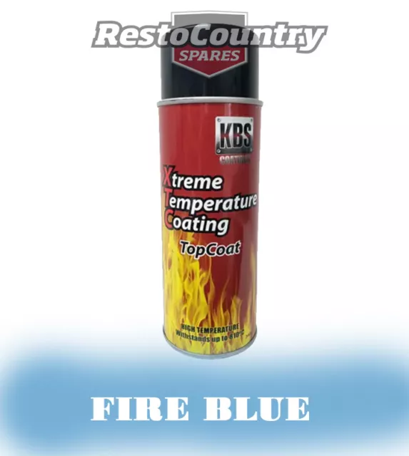 KBS Xtreme Temp Coating Spray 340g FIRE BLUE High Heat Resistant 260°C - 812°C