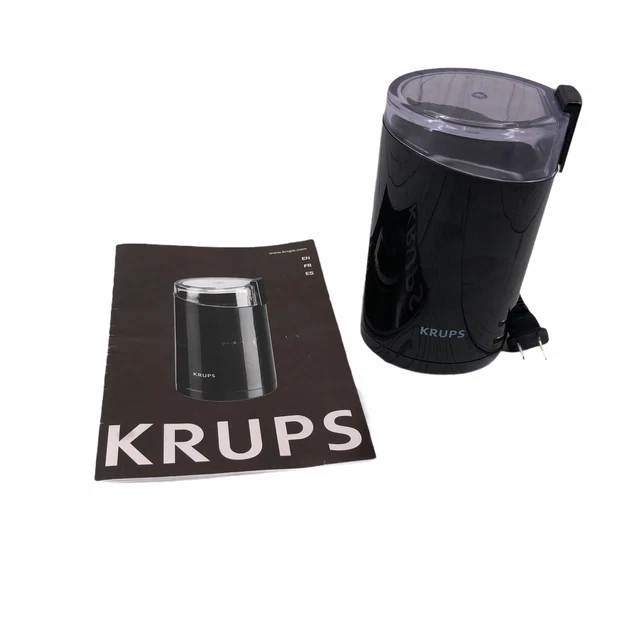 KRUPS ELECTRIC SPICE and Coffee Grinder Black with Stainless Steel