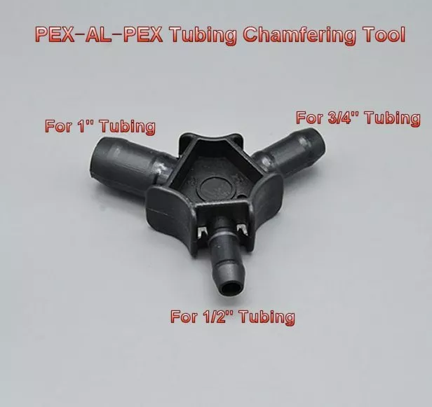 PEX-AL-PEX Tubing Chamfering Tools Reaming Rounder For 1/2" 3/4" 1" PEXwork