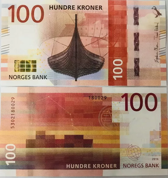 Norway 100 Kroner 2016 P 54 a UNC