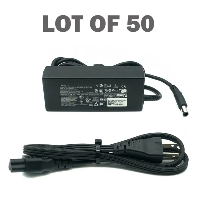 Lot of 50 Genuine Dell AC Adapter Laptop Charger 19.5V 4.62A 90W w/PC OEM