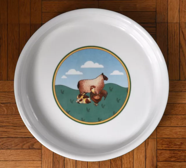 Plat A Tarte Villeroy & Boch Diametre 30Cm / A La Ferme Les Animaux