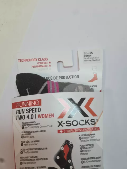 Chaussettes X-Socks Run Speed Two 4.0Wo Men-Taille Ue35/36 2