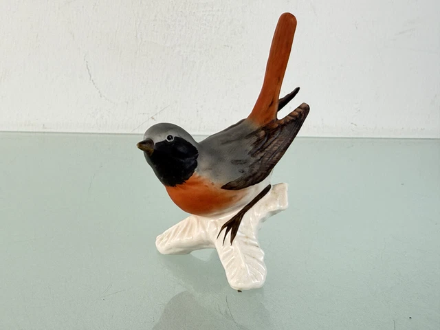 GRAND OISEAU EN Porcelaine Allemande W. GOEBEL ,Grive Chanteuse en Très