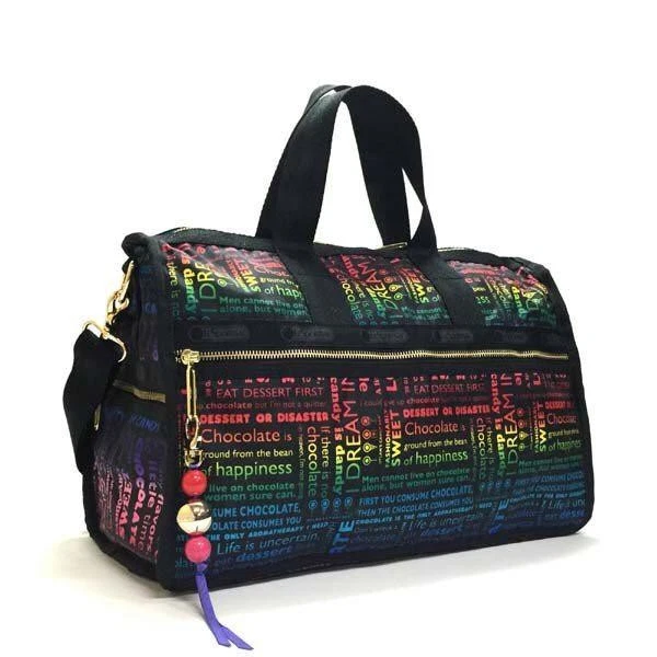 BOLSO BOSTON M1020 LeSportsac Dylan's Candy Bar Collab Negro Nylon