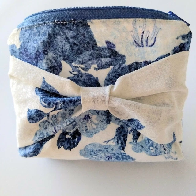 Makeup Bag Cosmetic Organizer Toiletry Zipper Pouch Travel Pouch Handmade in USA