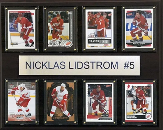 CandICollectables 1215LIDST8C NHL 12 x 15 in. Nicklas Lidstrom Detroit Red Wings