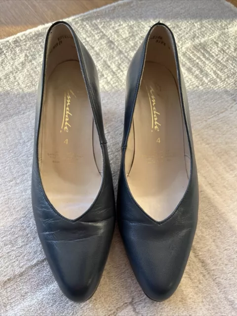 Navy Court shoes Size 4