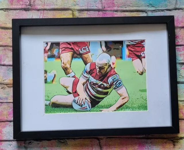 Wigan Warriors Challenge Cup  2023 Liam Marshall Ruby League Picture Pop Art