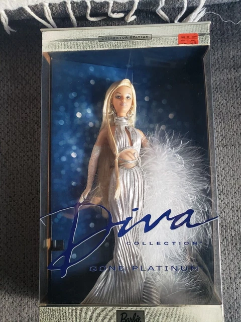 Barbie Diva Collection Gone Platinum Collector Edition NRFB NEW 2001 Beautiful.