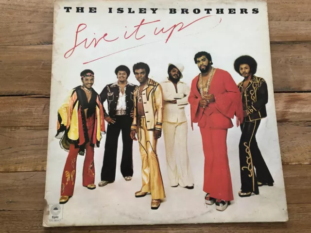 The Isley Brothers Live It Up Vinyl LP Record Album EPC 80317 G+/EX