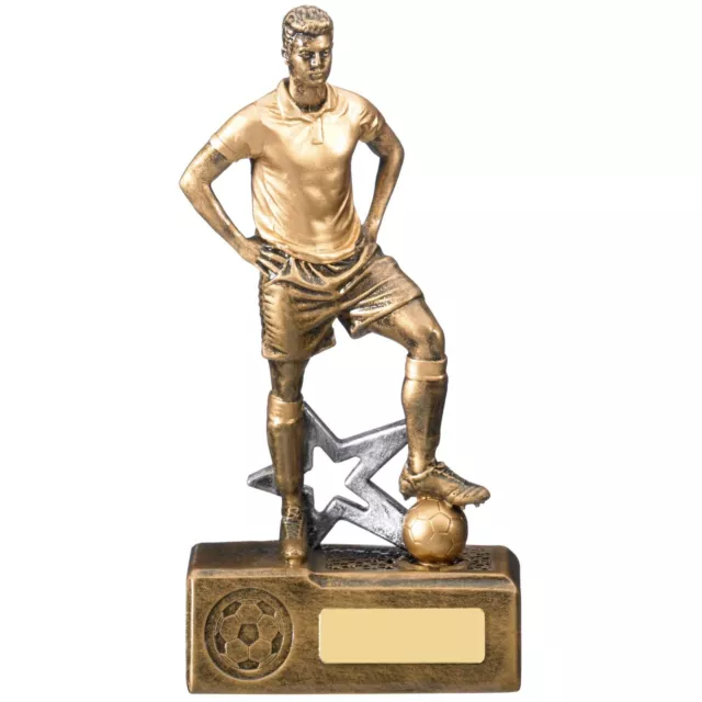 Victorem Mâle Trophée de Football Or Lecteur & Balle Prix Gratuit Gravure RF062