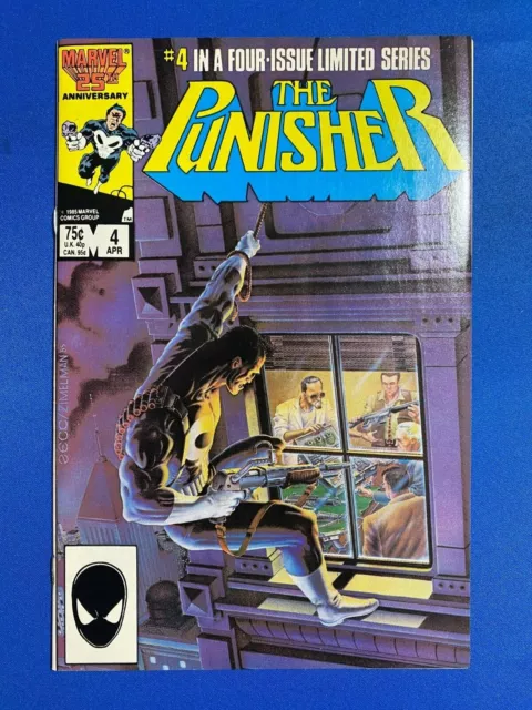 The Punisher #4 Comic Book Marvel Comics 1986 First Mini-Series! High Grade NM-