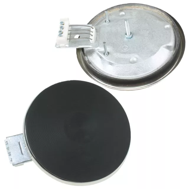 Universal 1500W Solid Hob Hotplate Cooker Cooking Element 180mm & 8mm Chrome Rim