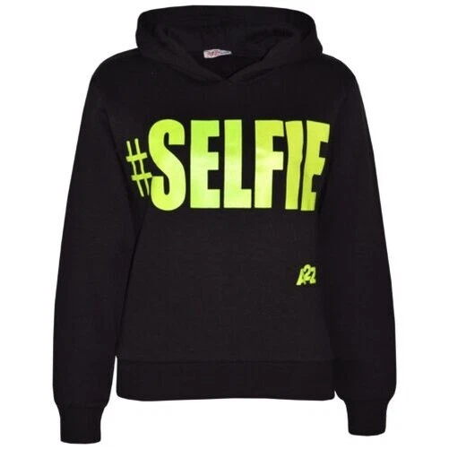 Bambini Ragazzi Felpa Top # Selfie con Cappuccio Maglioncini New Età 5-13 Anno