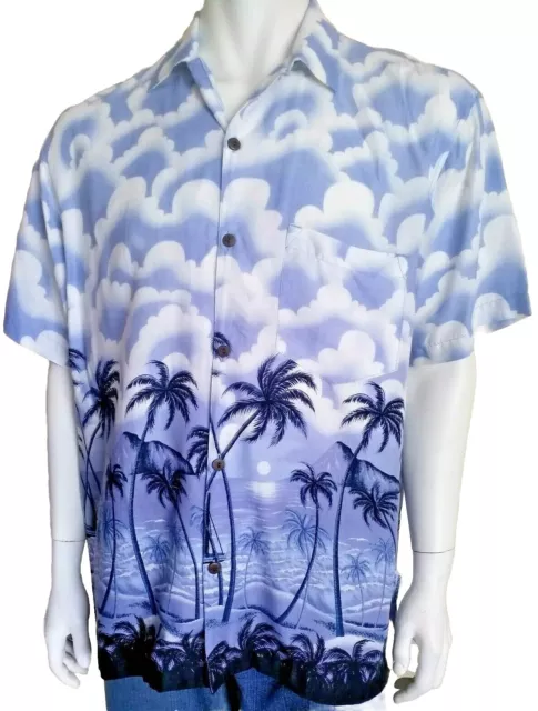 SUNDRENCHED mens size Medium shirt Hawaiian beach pool party retro