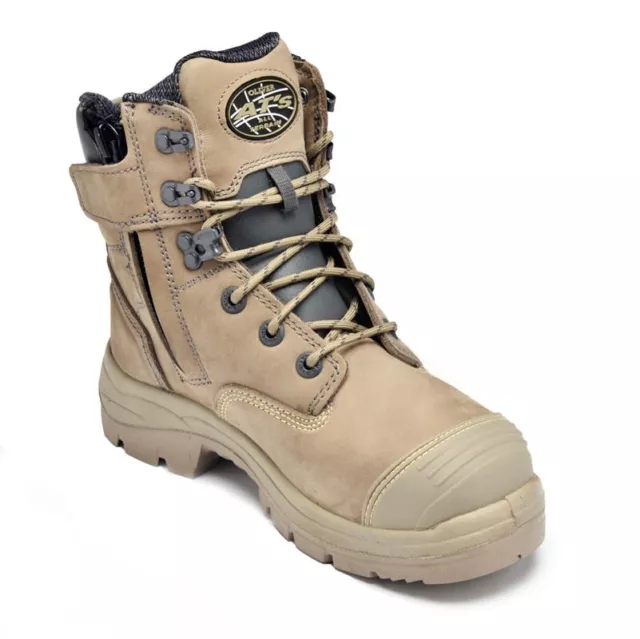 Oliver 55352Z STONE Work Boots, Steel Toe Safety, Side Zip (55332z STONE) 3