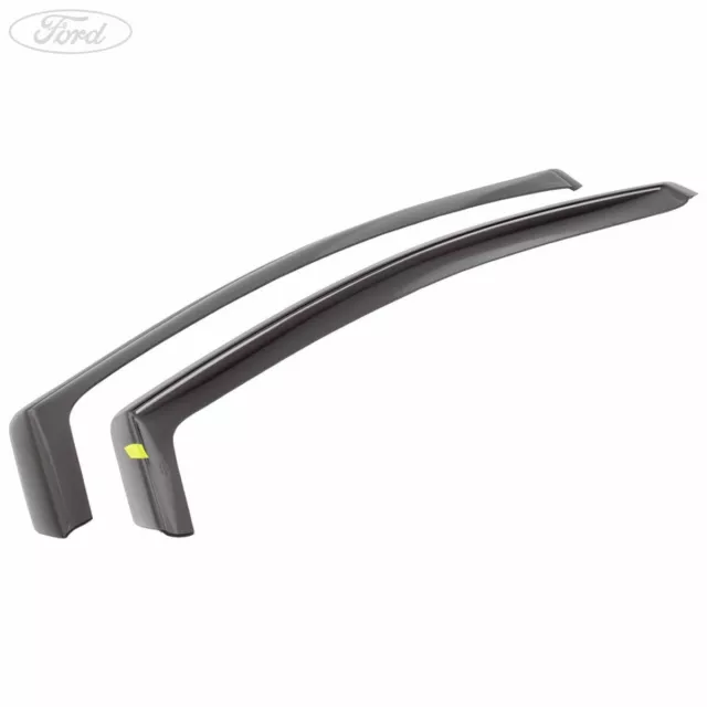 Deflettori vento anteriori originali ClimAir neri per Focus Mk2 4 e 5 porte 2004-2011