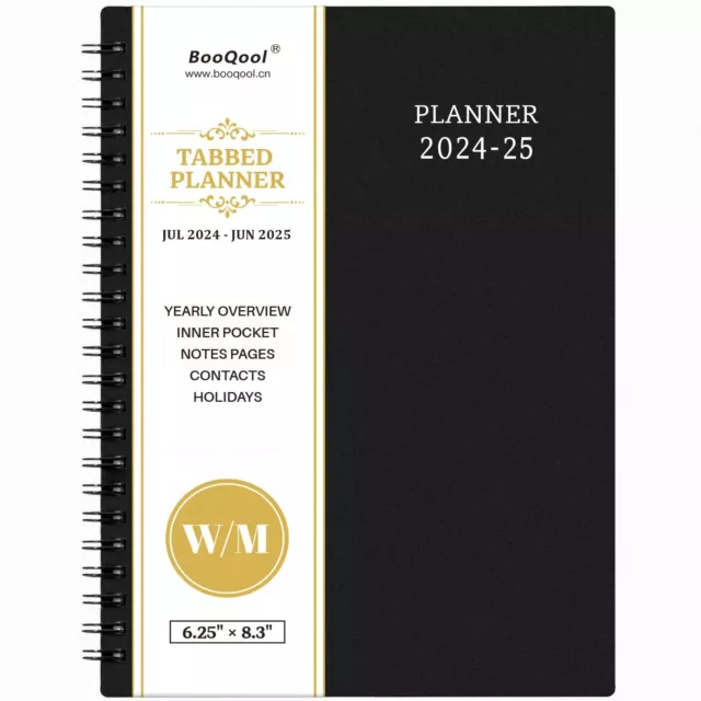 *Planner 2024-2025, July 2024 - June 2025 Weekly & Monthly Planner, 6.25" × 8.3"