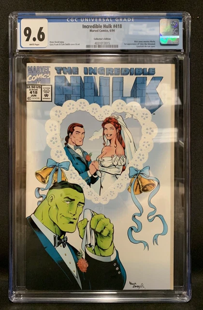 Incredible Hulk #418 CGC NM+ 9.6 White Pages 1st Appearance Talos! Marvel 1994