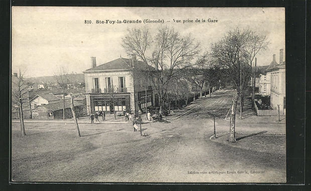 CPA Sainte-Foy-la-Grande, vue prise de la Gare