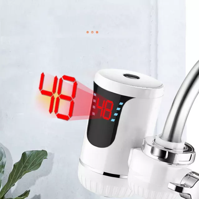 3KW 220V Instant Water Heater Crane Temperature Display Water Heater Electric