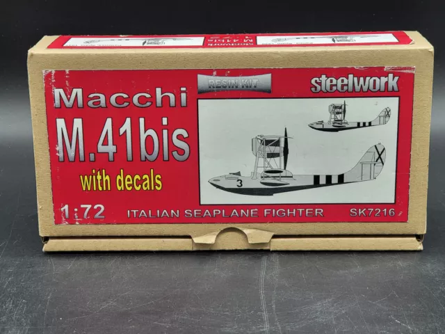 Steelwork 1:72 Resin Modelbausatz Macchi M.41 bis SK7216 Flugzeug Italienisch