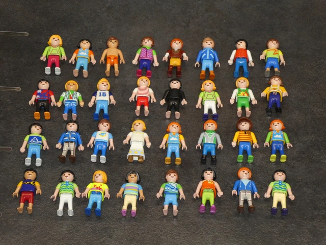 Gros Lot De Playmobil - Parc Pour Enfants Et Personnages (lot Indissociable)
