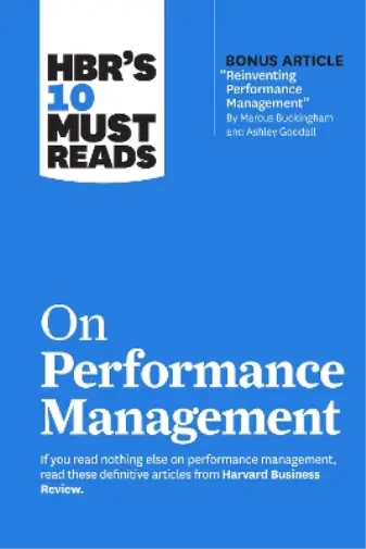 Review Harvard Business Hbrs 10 Must Reads On Performa Book NEUF
