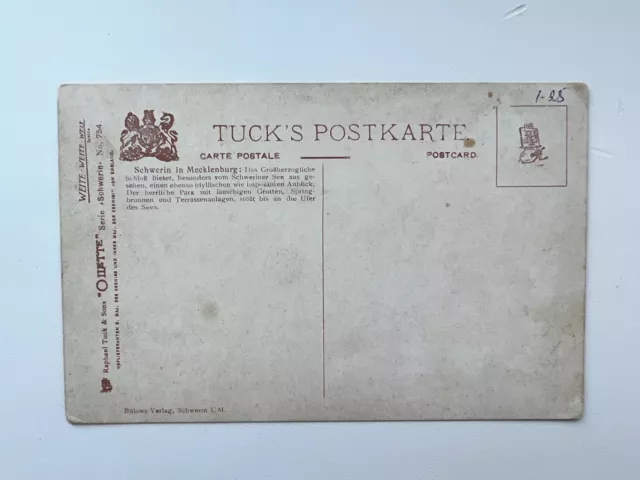 1900s Vintage Postcards Schweriner Schloss Castle Old postcards 2